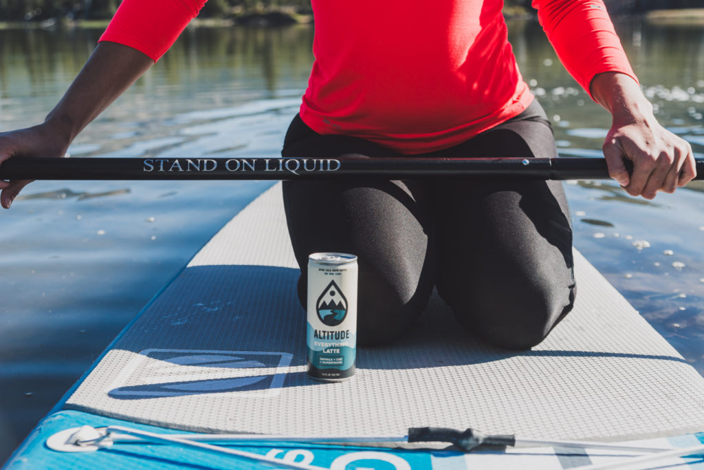 altitude cbd coffee paddleboard