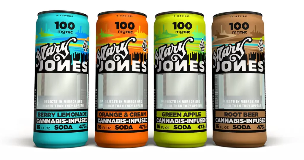 mary jones cannabis soda can